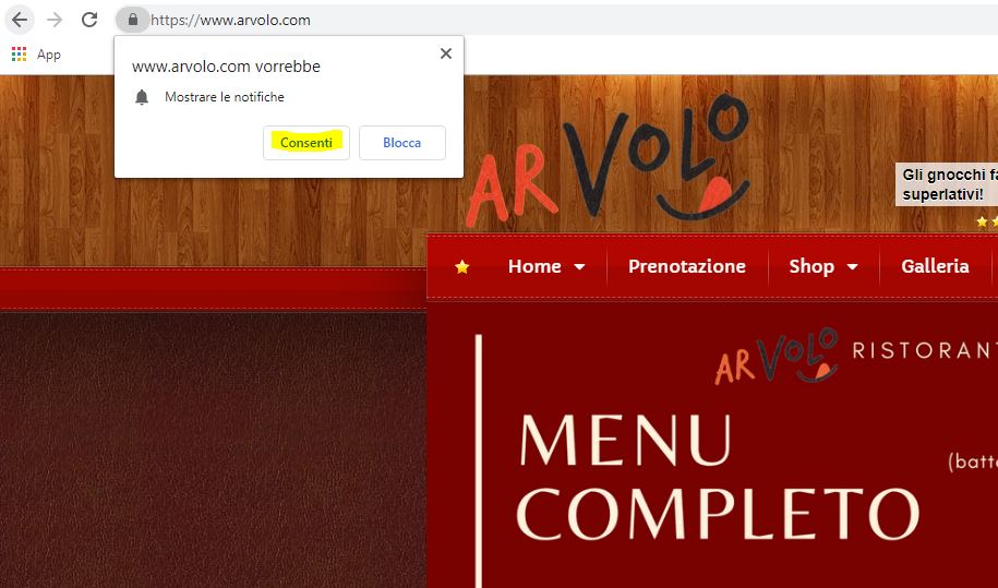 Sempre informati con le notifiche push di ArVolo.com