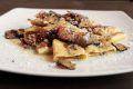Paccheri tartufo, pancetta affumicata, pecorino