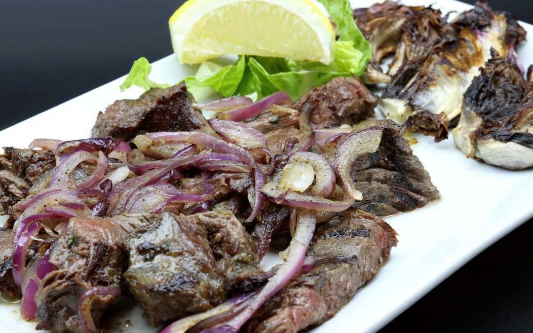 Tagliata di pannicolo alla cipolla rossa