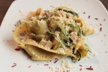 Pappardelle Vegan zucchine alla julienne,