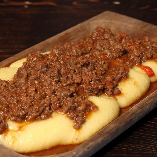 Polenta al ragù di manzo Danese