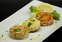 tris di hamburger di pesce