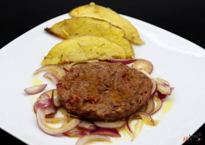 Hamburger di fegato con cipolla rossa di Tropea